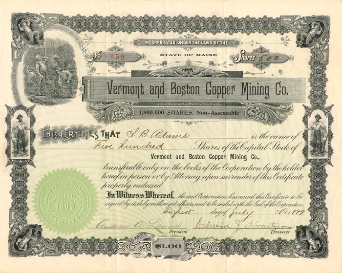 Vermont and Boston Copper Mining Co.